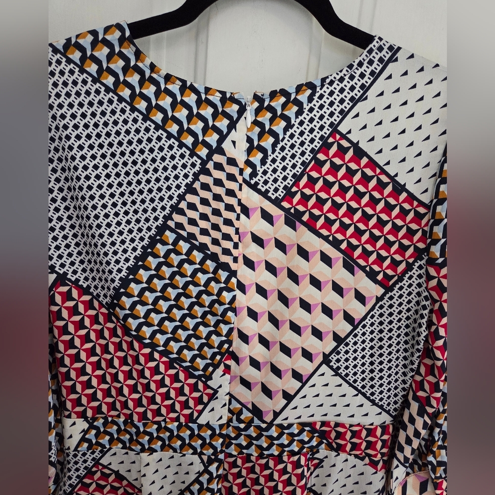 Geometric Patchwork Pattern Jumpsuit - Picture 9 of 10